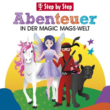 Podcast-Cover "Abenteuer in der MAGIC MAGS-Welt" von Step by Step